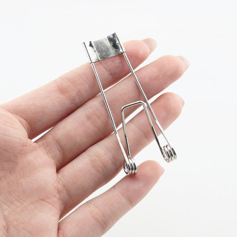 YHXiXi 12PCS 60x22mm Stainless Steel Recessed Lighting Spring Clip Fixed Pendant Light Fixtures for Securing Downlights