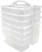 Teacher Created Resources Clear Portable Plastic Storage Caddy 6-Pack for Classroom and Office Organization