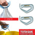 Grocery Bag Carrier (2-Pack Blue) - Multiple Shopping Bag Holder Handle, Durable Lightweight Tool