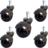 2 inch (5 Pack) Podoy Antique Caster Wheels for Furniture Legs, Vintage Caster Wheels Replacement for Furniture, Office