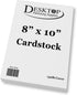 Extra Heavy Duty 130lb Cover Cardstock - 8" x 10" Bright White, 350gsm 17pt Thick Paper for Printers (15 Pack)