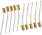 YXQ 6.9" Small Brush, Brass Bristles with White Plastic Handle, 10 Pieces Pack