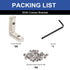 24pcs Seekliny 3030 Aluminum Extrusion Connector Corner Bracket, Joining 3030 Hardware T-Slotted Accessories with