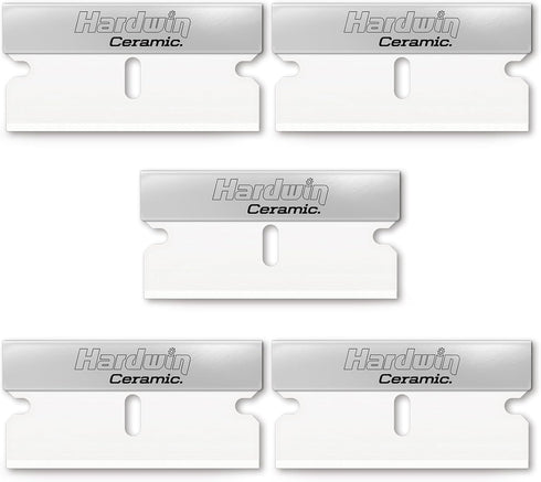 5-Pack Ceramic Single-Edge Razor Blades, Replacement Blades for Razor Blade Scraper Tool, Non-Scratch Glass Top Stove