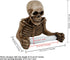 DS. DISTINCTIVE STYLE Skull Toilet Paper Holder Wall Mount Resin Toilet Tissue Holder Gothic Bathroom Decoration