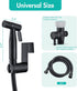 2 Pack Set BARROCK Handheld Bidet Sprayer for Toilet, Stainless Steel Metal Made Baby Cloth Diaper Spraying Kit