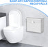 Sibosen 2 100 Pcs Sanitary Napkin Disposal Receptacle Stainless Steel Napkin Receptacle Tampon Disposal Bin