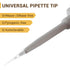 4E's USA 10µL Pipette Tip - Universal Tips, RNase/DNase Free, Sterile White Pipette Tip with Filter, 96 Tips Racked