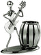 Decorative Pen Organizer/Pencil Holder with Metal Man Playing Guitar