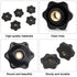 6 Star T Track Knobs and Bolts Kit, 5 Pack 1/4 Inch 20 Female Knobs + 5 Pack 1/4in 20 Thread T Bolts