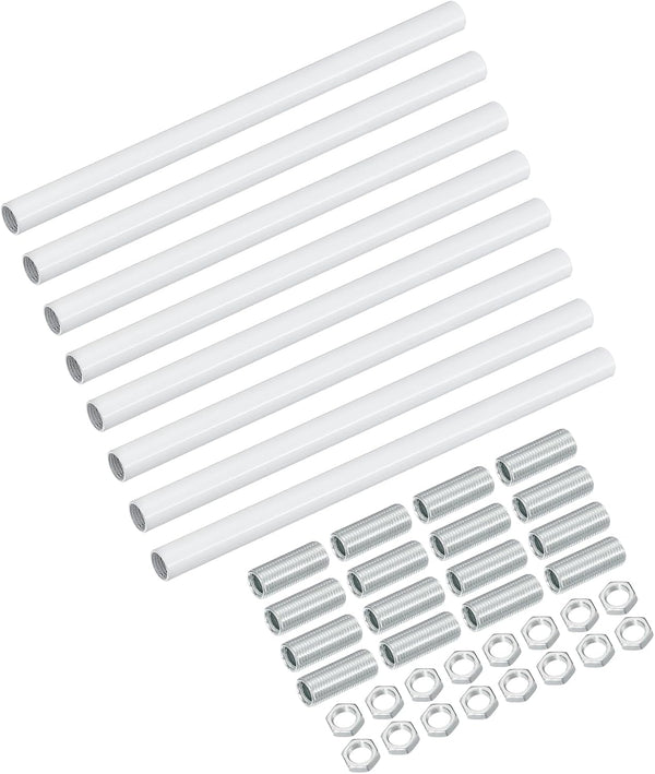 VIAPUICE Lighting Fixture Downrods M10 x 7.9'', 8 Set Threaded Extension Rod Lamp