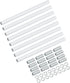 VIAPUICE Lighting Fixture Downrods M10 x 7.9'', 8 Set Threaded Extension Rod Lamp