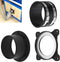 MOWZXL 4" Surface Mount Dustport Steel Ring Receiver for Dust Collection, Magnetic Dust