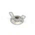 binifiMux 1/4"-20 Pack 100, Die Cast Zinc Metal Wing Nut, Washer Base Wing Nut for Hurricane Shutter Panels, of Silver