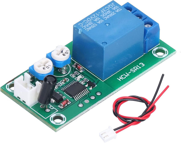 Vibration Sensor Module, DC 12V Adjustable Sensitivity Time Delay Relay Switch Alarm Sensor
