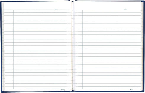 Rediform Business Notebook with Cover, College Rule, 9.25 x 7.25 Inches, Blue, 192 Page Pad (A982)
