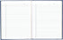 Rediform Business Notebook with Cover, College Rule, 9.25 x 7.25 Inches, Blue, 192 Page Pad (A982)