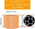 Generic 11.8x9 Inch Bamboo Lamp Shade with Colorful Lines, Modern Bohemian Translucent Barrel Style, Decorative Art