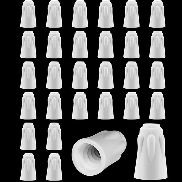 Zonon 36 Pcs White Ceramic Wire Connector Nuts, 18-8 AWG High Temperature Twist Caps for Repairs, Small Porcelain