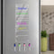 Magnetic Weekly Planner for Fridge - Clear Weekly Menu Board, 6"x17" Magnetic Menu for Refrigerator, Fridge Calendar