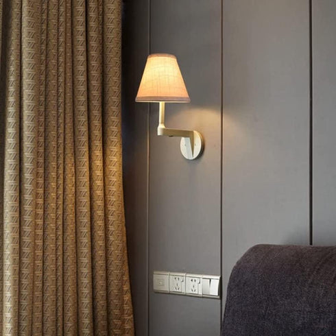 Bulb, 3x6x5 Inch, Set 2 (2 Pack) Double Mini Small Brown Barrel Lamp Shades Clip On TOOTOO STAR Barrel Fabric Lampshade