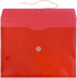 JAM PAPER Plastic Envelopes with Button & String Tie Closure - Legal Booklet - 12/Pack, Red.
