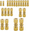 Legines Brass Compression Tube Fitting, 22 Pcs Assortment Kit of 1/8", 3/16", 1/4", 5/16", 3/8", 1/2"
