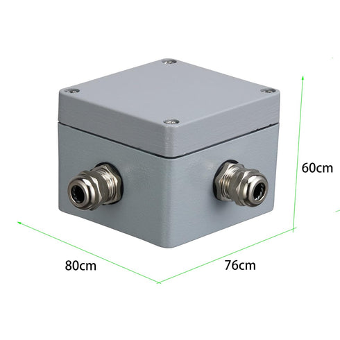 80x76x60mm Aluminum Alloy Metal Waterproof Junction Box, Universal Industrial Structure IP66 Outdoor Explosionproof