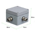 80x76x60mm Aluminum Alloy Metal Waterproof Junction Box, Universal Industrial Structure IP66 Outdoor Explosionproof