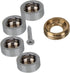 BQLZR Copper Decorative Screw Nails, 14mm Dia, Pack of 8, Home Decor