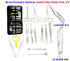 Cynamed 44Pcs Advanced Dissection Dissecting Kit -Biology & Veterinary Students- Anatomy Lab Botany Animal Frog Etc Dissecting Kit. Stainless Steel Scalpel Knife Handle-30 Blades (Zipper Case)