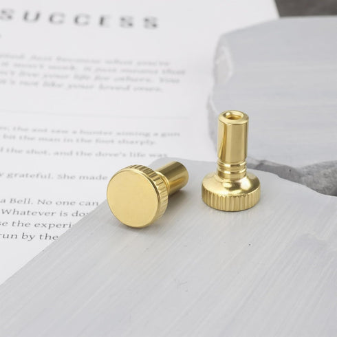 SG Store 6pcs 2.8mm Gold(19x12mm) Metal On/Off Replacement Light Lamp Fan Knobs Lamp Switch Suitable for Most Floor