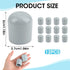 weigongr 7/8 Inch 12Pcs Folding Chair Leg Caps, Plastic Chair Leg Caps Heavy Duty Chair Caps for Legs Glides Round