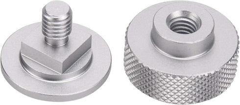 3mirrors Welding Hood (Pipeliner) Helmet Fasteners Headgear Replacement Parts, Aluminum - 1 Pair (Silver Anodized