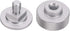 3mirrors Welding Hood (Pipeliner) Helmet Fasteners Headgear Replacement Parts, Aluminum - 1 Pair (Silver Anodized