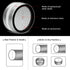 8-Inch FRESH SPEED Backdraft Damper Shutter Inline Spring Loaded for Dryer Duct