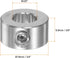 HARFINGTON 2pcs Shaft Collar 3/8" Bore, 304 Stainless Steel Set Screw Shaft Collars for Machine Tools