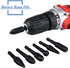 Mesee 10 Pieces Rotary Burr Rasp Set, 1/4 Inch Hex Shank Quick Change Wood Carving Drill Bits