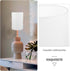 E27 14x14x20cm ABOOFAN Drum Lamp Shade Natural Linen Lampshade Clip on Lamp Covers Burlap Light Shade for Table Floor