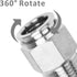 Push to Connect Fitting, 304 Stainless Steel Male Straight 1/2" Tube OD x 3/8" NPT Thread (Pack of 5)