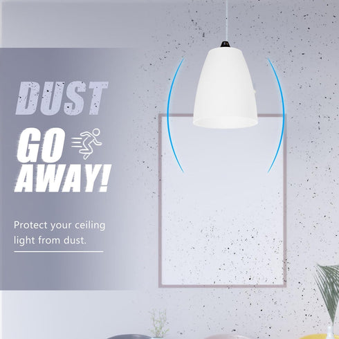 3pcs Desk Lamp Shade White Plastic Flat Head Lampshade Floor Dome Lamp Shade Bedroom Light Covers Decor Ceiling Fan