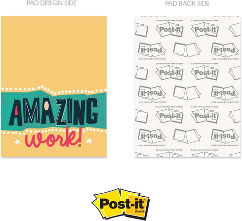 Empowering Sticky Note Pads, 3" x 4" Motivational Educator Sticky Notes, 50 Sheets Per Pad/Set of 6