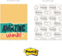 Empowering Sticky Note Pads, 3" x 4" Motivational Educator Sticky Notes, 50 Sheets Per Pad/Set of 6