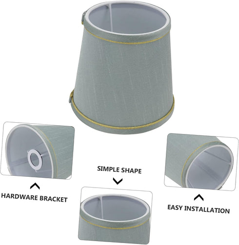 Generic 1pc Fabric Lamp Shade Easy to Install Cloth Lampshade for Table Floor and Bedside Lamps Diffuses Light for Warm