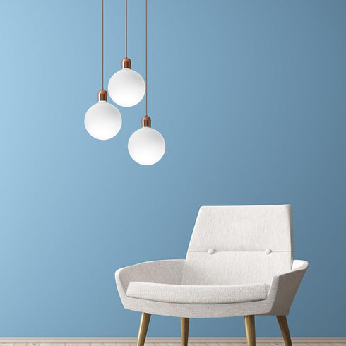 Ipetboom 3.1 Inch G9 Bulb, Frosted White Glass Globe for Light Fixtures - Round Replacement Shade Cover with Standard