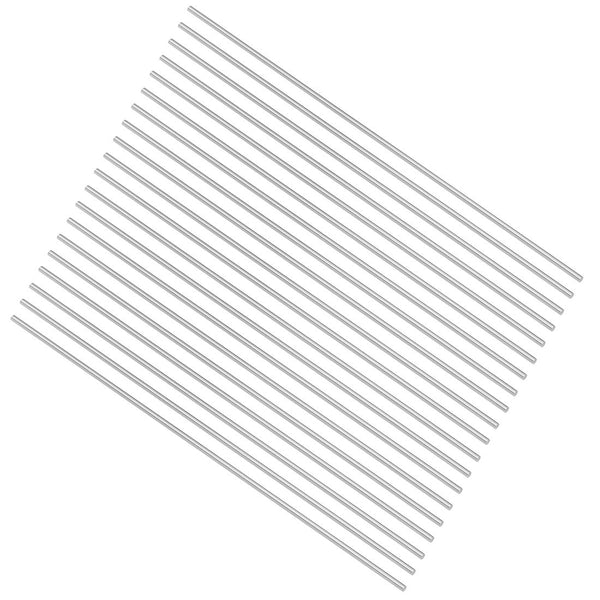 uxcell Round Steel Rod, 1.3mm HSS Lathe Bar Stock Tool, 100mm Long, 20pcs for DIY Craft Tool