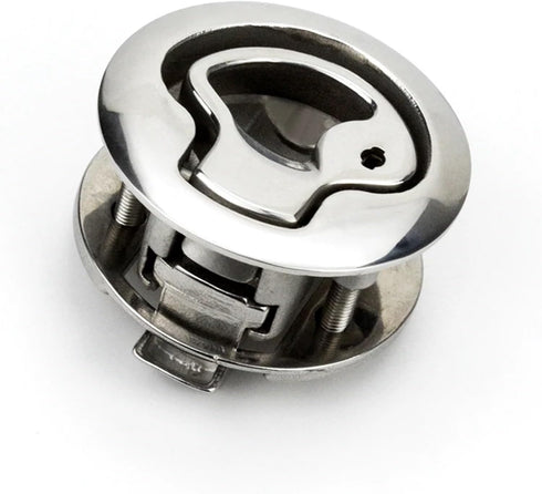 LUTRZPVT Toolbox 61.5MM 1Pcs(739-3) Panel Lock Stainless Steel Flush Pull Slam Latch Furniture Handle Lock Knob Car