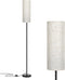 FRIDEKO HOME Floor Lamp with Beige Shade, Simple Design with Foot Pedal