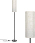 FRIDEKO HOME Floor Lamp with Beige Shade, Simple Design with Foot Pedal