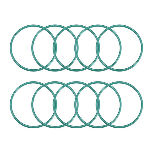 uxcell Fluorine Rubber O-Rings, Pack of 10, 50mm OD, 45.2mm ID, 2.4mm Width FKM Seal Gasket for Machinery Plumbing